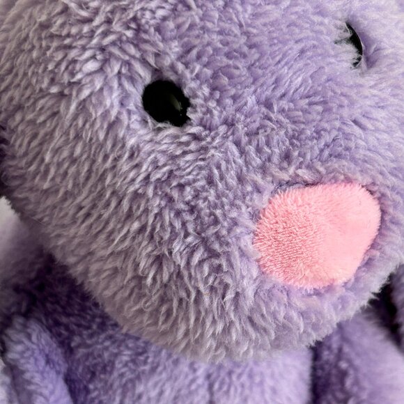 Animal Adventure Purple Bunny Plush Rabbit Corduroy Floppy Ears Feet 12 Inches - Picture 3 of 15